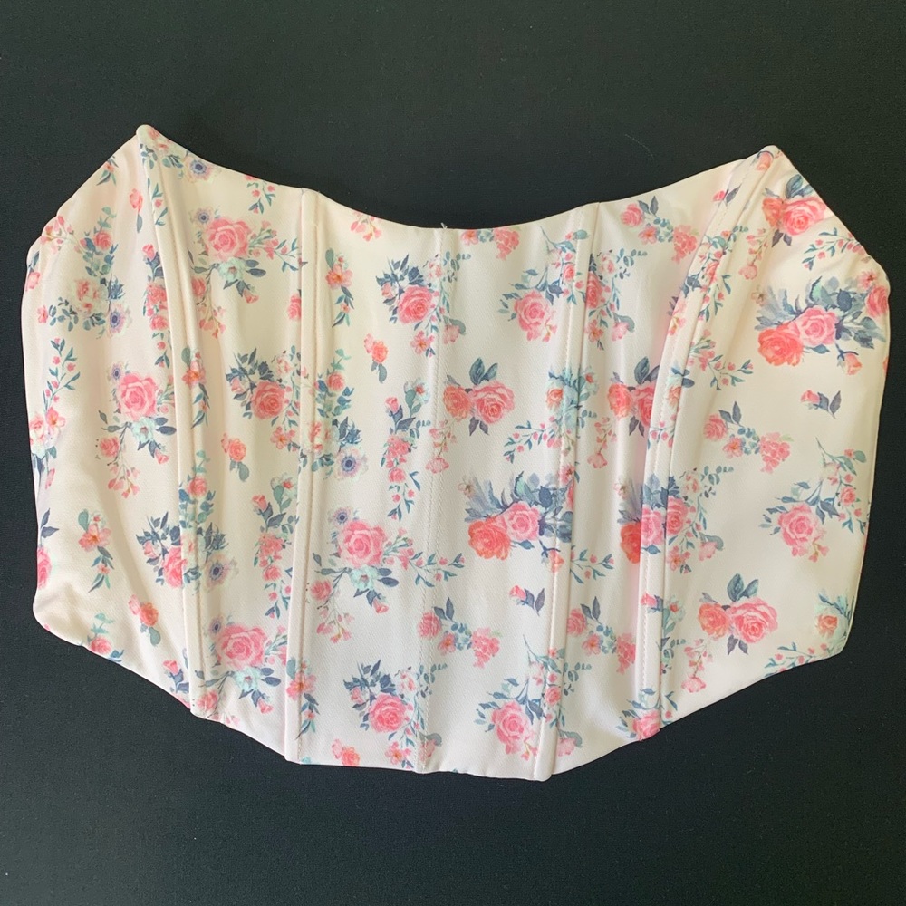 Corset floral top